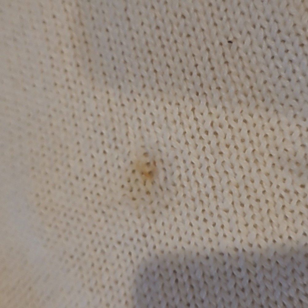 Studio Collection Vintage Ivory Embellished Cardigan Sweater size L - Picture 5 of 5